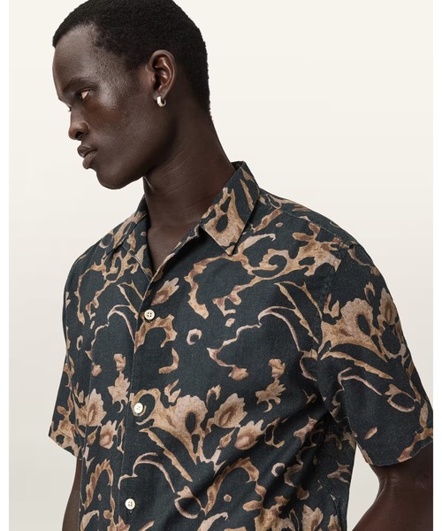 セール】FORTUNE SHORT SLEEVE LINEN BLEND BOXY SHIRT | FORTUNE 半袖