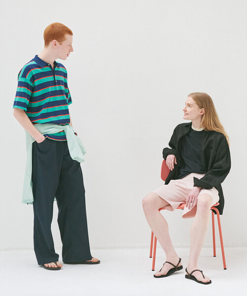 RYE TENDER(ライテンダー)の「RYE TENDER | ニット ショーツ WOMEN(その他パンツ・レディース・オフホワイト/ブラック/ピンク・1)」の6枚目の写真