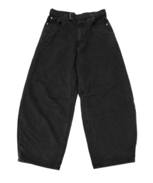 STYLISE（スタイライズ）の「【alvana】BLACK TWILL BELTED WIDE PANTS / 2カラー [ALV-90175]（スーツパンツ）」