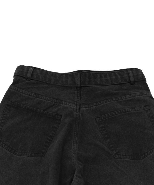 STYLISE（スタイライズ）の「【alvana】BLACK TWILL BELTED WIDE PANTS / 2カラー [ALV-90175]（その他パンツ・メンズ・ブラック/ブラック系・M）」の7枚目の写真
