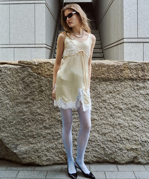 JOSE MOON(ジョゼムーン)の「LACE TLIM TUNIC/レーストリムチュニック(その他トップス・レディース・ホワイト/ブラック/イエロー系その他・FREE)」の18枚目の写真