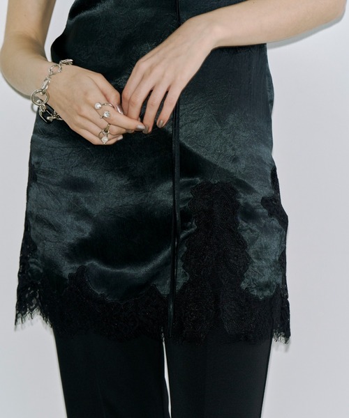 JOSE MOON(ジョゼムーン)の「LACE TLIM TUNIC/レーストリムチュニック(その他トップス・レディース・ホワイト/ブラック/イエロー系その他・FREE)」の5枚目の写真
