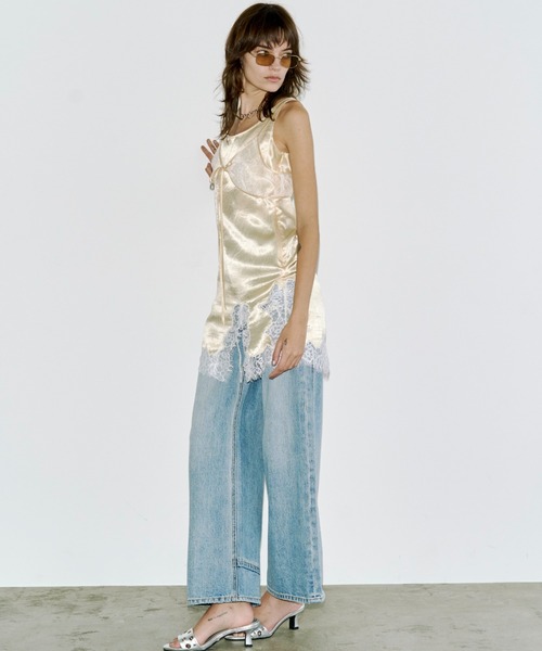 JOSE MOON(ジョゼムーン)の「LACE TLIM TUNIC/レーストリムチュニック(その他トップス・レディース・ホワイト/ブラック/イエロー系その他・FREE)」の15枚目の写真