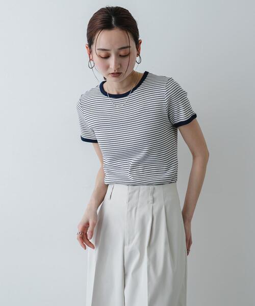 別注』Healthknit×SENSE OF PLACE ボーダーTシャツ（Tシャツ