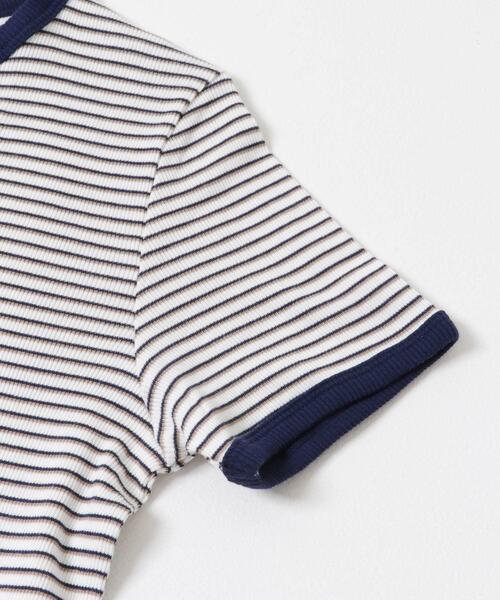 SENSE OF PLACE by URBAN RESEARCH(センスオブプレイスバイアーバンリサーチ)の「『別注』Healthknit×SENSE OF PLACE ボーダーTシャツ(Tシャツ/カットソー・レディース・ホワイト系その他/ブルー系その他/イエロー系その他・ONE)」の10枚目の写真