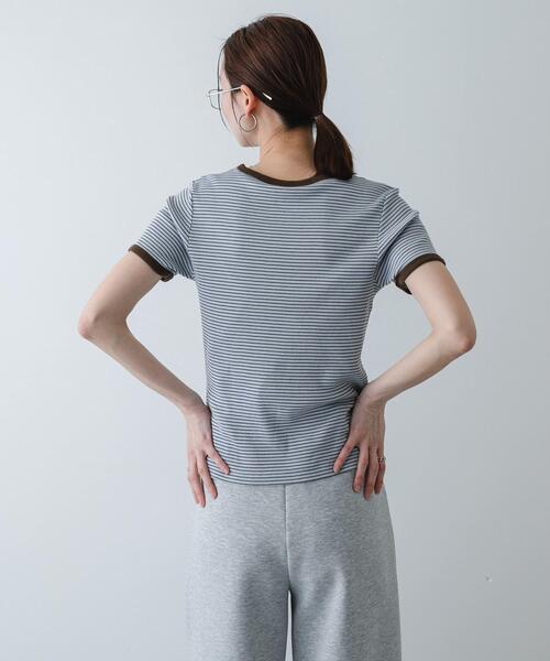 別注』Healthknit×SENSE OF PLACE ボーダーTシャツ（Tシャツ