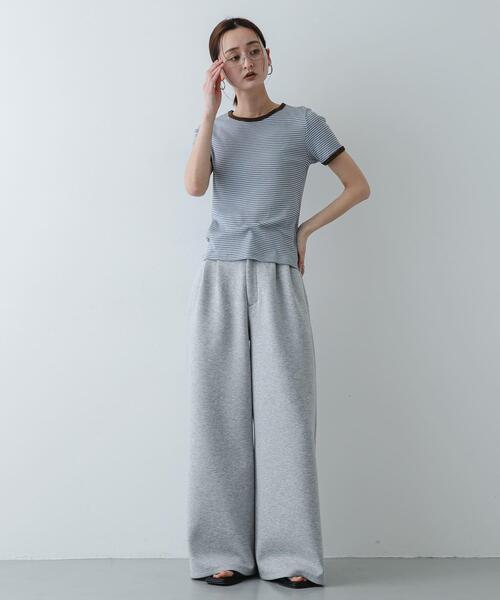 SENSE OF PLACE by URBAN RESEARCH(センスオブプレイスバイアーバンリサーチ)の「『別注』Healthknit×SENSE OF PLACE ボーダーTシャツ(Tシャツ/カットソー・レディース・ホワイト系その他/ブルー系その他/イエロー系その他・ONE)」の13枚目の写真