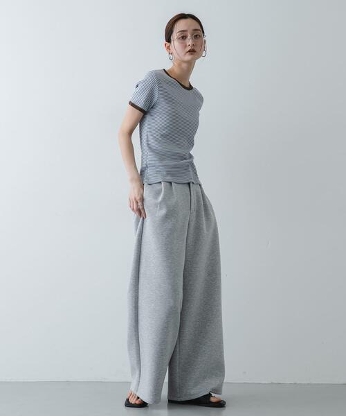 SENSE OF PLACE by URBAN RESEARCH(センスオブプレイスバイアーバンリサーチ)の「『別注』Healthknit×SENSE OF PLACE ボーダーTシャツ(Tシャツ/カットソー・レディース・ホワイト系その他/ブルー系その他/イエロー系その他・ONE)」の14枚目の写真