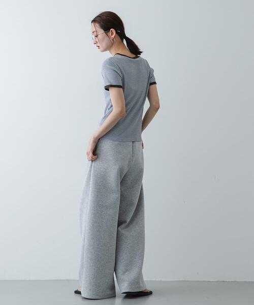 SENSE OF PLACE by URBAN RESEARCH(センスオブプレイスバイアーバンリサーチ)の「『別注』Healthknit×SENSE OF PLACE ボーダーTシャツ(Tシャツ/カットソー・レディース・ホワイト系その他/ブルー系その他/イエロー系その他・ONE)」の15枚目の写真