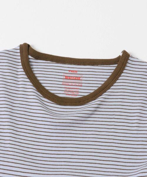 SENSE OF PLACE by URBAN RESEARCH(センスオブプレイスバイアーバンリサーチ)の「『別注』Healthknit×SENSE OF PLACE ボーダーTシャツ(Tシャツ/カットソー・レディース・ホワイト系その他/ブルー系その他/イエロー系その他・ONE)」の17枚目の写真