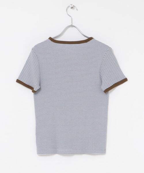 SENSE OF PLACE by URBAN RESEARCH(センスオブプレイスバイアーバンリサーチ)の「『別注』Healthknit×SENSE OF PLACE ボーダーTシャツ(Tシャツ/カットソー・レディース・ホワイト系その他/ブルー系その他/イエロー系その他・ONE)」の18枚目の写真