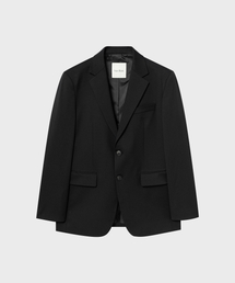 NONBLANK（ノンブランク）の「メリノウールセミオーバーフィットジャケット_BLACK（テーラードジャケット）」