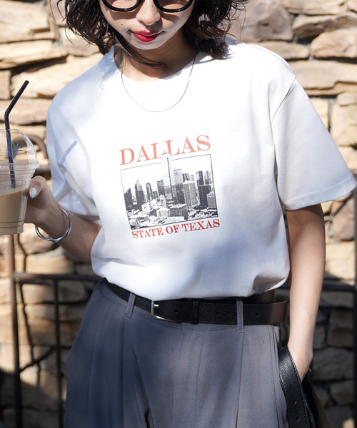 Chillfar(チルファー)の「アソートグラフィックミックスTEE(Tシャツ/カットソー・レディース・ブルー/ブラウン系/ブラウン/ネイビー系1/レッド/ホワイト/ホワイト系2/ホワイト系1/ブラック/ホワイト系/レッド系1/ブルー系1/イエロー系1/イエロー系/チャコール/イエロー/ネイビー系2/ホワイト系3/ネイビー系・FREE)」の3枚目の写真