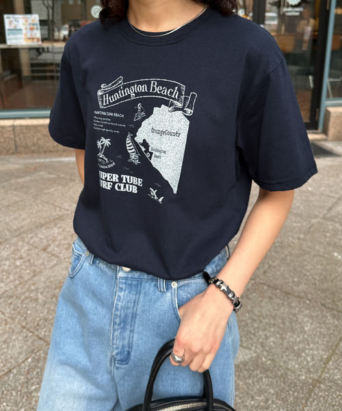 Chillfar(チルファー)の「アソートグラフィックミックスTEE(Tシャツ/カットソー・レディース・ブルー/ブラウン系/ブラウン/ネイビー系1/レッド/ホワイト/ホワイト系2/ホワイト系1/ブラック/ホワイト系/レッド系1/ブルー系1/イエロー系1/イエロー系/チャコール/イエロー/ネイビー系2/ホワイト系3/ネイビー系・FREE)」の13枚目の写真