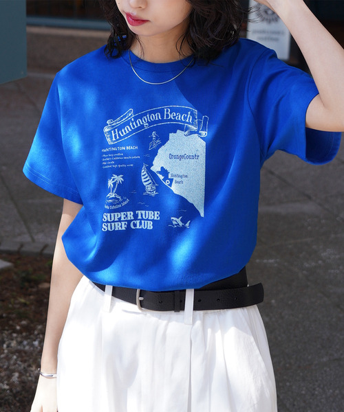 Chillfar(チルファー)の「アソートグラフィックミックスTEE(Tシャツ/カットソー・レディース・ブルー/ブラウン系/ブラウン/ネイビー系1/レッド/ホワイト/ホワイト系2/ホワイト系1/ブラック/ホワイト系/レッド系1/ブルー系1/イエロー系1/イエロー系/チャコール/イエロー/ネイビー系2/ホワイト系3/ネイビー系・FREE)」の14枚目の写真