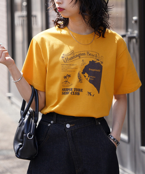 Chillfar(チルファー)の「アソートグラフィックミックスTEE(Tシャツ/カットソー・レディース・ブルー/ブラウン系/ブラウン/ネイビー系1/レッド/ホワイト/ホワイト系2/ホワイト系1/ブラック/ホワイト系/レッド系1/ブルー系1/イエロー系1/イエロー系/チャコール/イエロー/ネイビー系2/ホワイト系3/ネイビー系・FREE)」の17枚目の写真
