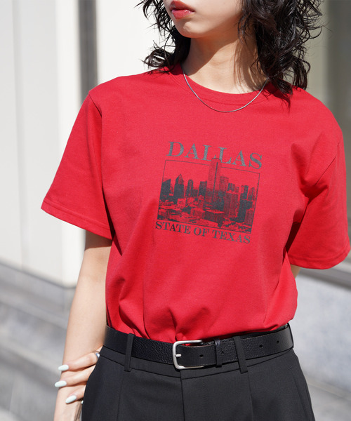 Chillfar(チルファー)の「アソートグラフィックミックスTEE(Tシャツ/カットソー・レディース・ブルー/ブラウン系/ブラウン/ネイビー系1/レッド/ホワイト/ホワイト系2/ホワイト系1/ブラック/ホワイト系/レッド系1/ブルー系1/イエロー系1/イエロー系/チャコール/イエロー/ネイビー系2/ホワイト系3/ネイビー系・FREE)」の19枚目の写真