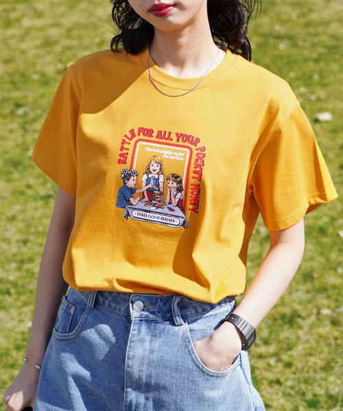 Chillfar(チルファー)の「アソートグラフィックミックスTEE(Tシャツ/カットソー・レディース・ブルー/ブラウン系/ブラウン/ネイビー系1/レッド/ホワイト/ホワイト系2/ホワイト系1/ブラック/ホワイト系/レッド系1/ブルー系1/イエロー系1/イエロー系/チャコール/イエロー/ネイビー系2/ホワイト系3/ネイビー系・FREE)」の15枚目の写真