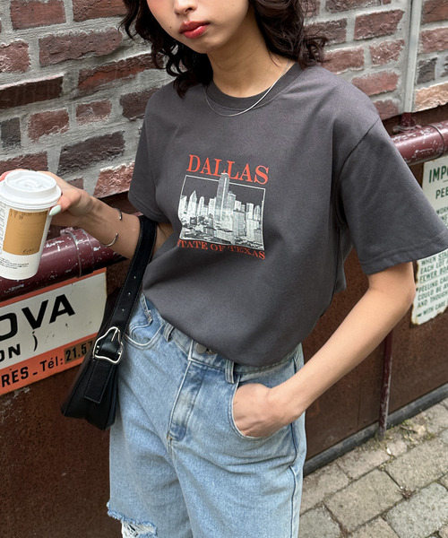 Chillfar(チルファー)の「アソートグラフィックミックスTEE(Tシャツ/カットソー・レディース・ブルー/ブラウン系/ブラウン/ネイビー系1/レッド/ホワイト/ホワイト系2/ホワイト系1/ブラック/ホワイト系/レッド系1/ブルー系1/イエロー系1/イエロー系/チャコール/イエロー/ネイビー系2/ホワイト系3/ネイビー系・FREE)」の7枚目の写真