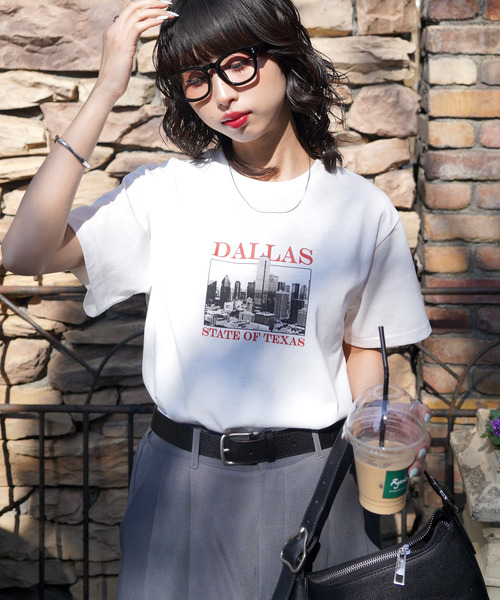 Chillfar(チルファー)の「アソートグラフィックミックスTEE(Tシャツ/カットソー・レディース・ブルー/ブラウン系/ブラウン/ネイビー系1/レッド/ホワイト/ホワイト系2/ホワイト系1/ブラック/ホワイト系/レッド系1/ブルー系1/イエロー系1/イエロー系/チャコール/イエロー/ネイビー系2/ホワイト系3/ネイビー系・FREE)」の21枚目の写真