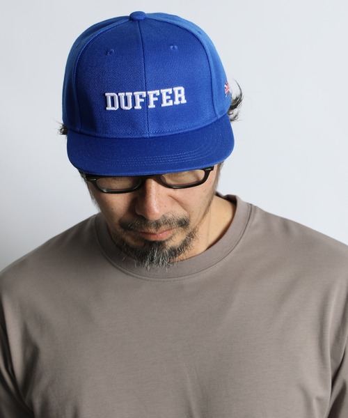 The DUFFER of ST.GEORGE（ザダファーオブセントジョージ）の「DUFFER ORIGINAL FLAT VISOR CAP：フラットバイザー キャップ（キャップ・メンズ・ネイビー/ダークブラウン/グレー/ブルー/ブラック・F）」の5枚目の写真