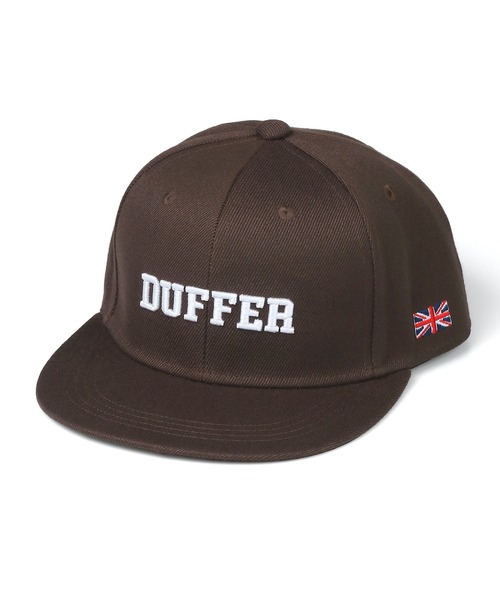 The DUFFER of ST.GEORGE（ザダファーオブセントジョージ）の「DUFFER ORIGINAL FLAT VISOR CAP：フラットバイザー キャップ（キャップ・メンズ・ネイビー/ダークブラウン/グレー/ブルー/ブラック・F）」の9枚目の写真