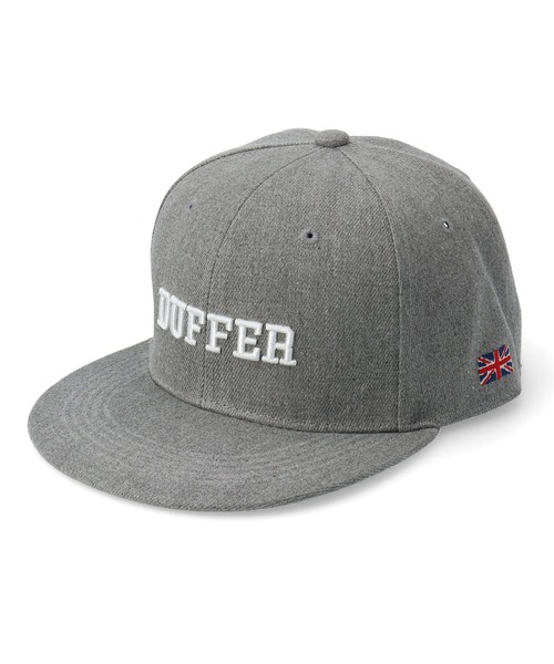 The DUFFER of ST.GEORGE（ザダファーオブセントジョージ）の「DUFFER ORIGINAL FLAT VISOR CAP：フラットバイザー キャップ（キャップ・メンズ・ネイビー/ダークブラウン/グレー/ブルー/ブラック・F）」の8枚目の写真