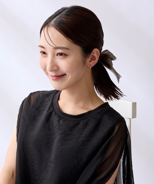 CALIN STANDARD(カリンスタンダード)の「◆金属アレルギー対応◆◆made in japan◆【片手でスムースワンタッチ】ダブルキュービックジルコニア ミニスムースピアス(ピアス(両耳用)・レディース・ピンクゴールド/ゴールド/シルバー・FREE)」の11枚目の写真