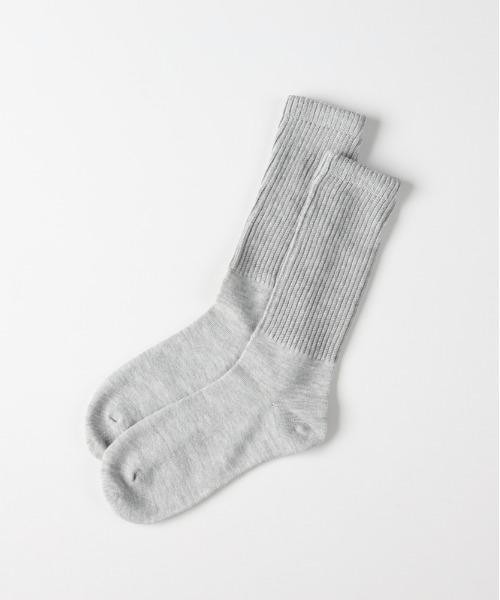 Right-on（ライトオン）の「◆Right-on Basic(ライトオンベーシック)ゆるリブソックス（ソックス/靴下・レディース・オフホワイト/グレー・フリー）」の3枚目の写真