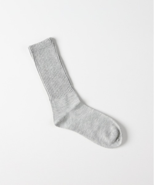 Right-on（ライトオン）の「◆Right-on Basic(ライトオンベーシック)ゆるリブソックス（ソックス/靴下・レディース・オフホワイト/グレー・フリー）」の6枚目の写真