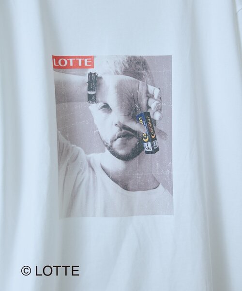 CIAOPANIC TYPY（チャオパニックティピー）の「【TYPY×LOTTE板ガム】持続冷感板ガムフォトTEE（Tシャツ/カットソー・メンズ・チャコールグレー/ホワイト・LARGE/SMALL/MEDIUM）」の4枚目の写真