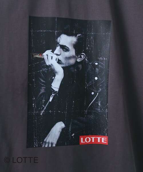 CIAOPANIC TYPY（チャオパニックティピー）の「【TYPY×LOTTE板ガム】持続冷感板ガムフォトTEE（Tシャツ/カットソー・メンズ・チャコールグレー/ホワイト・LARGE/SMALL/MEDIUM）」の5枚目の写真