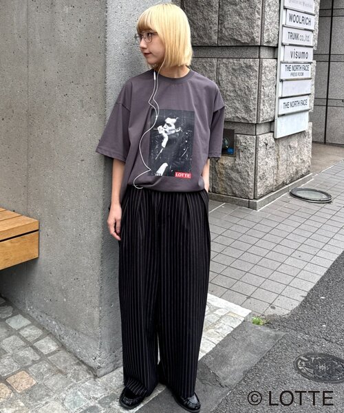CIAOPANIC TYPY（チャオパニックティピー）の「【TYPY×LOTTE板ガム】持続冷感板ガムフォトTEE（Tシャツ/カットソー・メンズ・チャコールグレー/ホワイト・LARGE/SMALL/MEDIUM）」の6枚目の写真