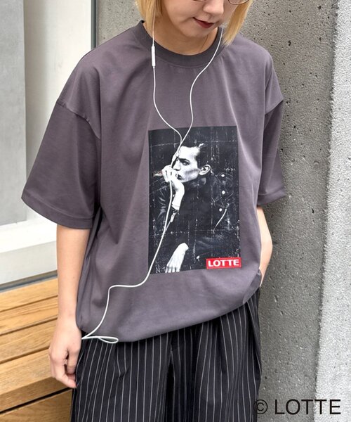 CIAOPANIC TYPY（チャオパニックティピー）の「【TYPY×LOTTE板ガム】持続冷感板ガムフォトTEE（Tシャツ/カットソー・メンズ・チャコールグレー/ホワイト・LARGE/SMALL/MEDIUM）」の8枚目の写真