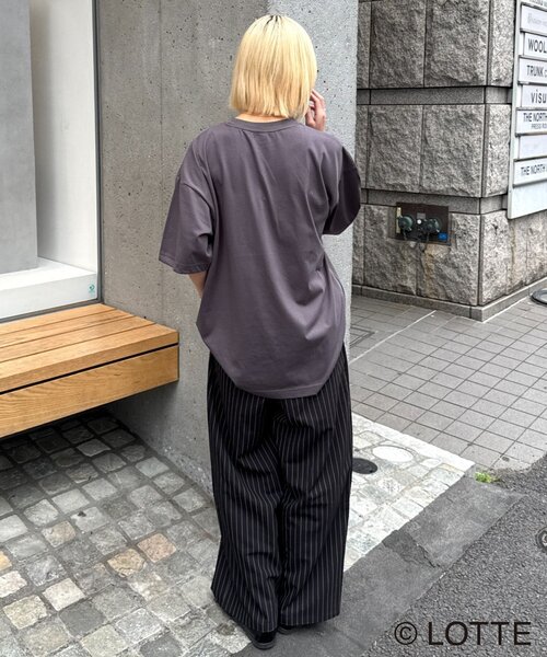 CIAOPANIC TYPY（チャオパニックティピー）の「【TYPY×LOTTE板ガム】持続冷感板ガムフォトTEE（Tシャツ/カットソー・メンズ・チャコールグレー/ホワイト・LARGE/SMALL/MEDIUM）」の12枚目の写真