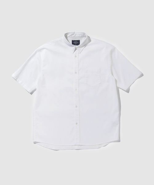 NAVY（ネイビー）の「【NAVY / ネイビー】 ブリーズデニム 半袖レギュラーカラーシャツ（シャツ/ブラウス・メンズ・サックスブルー/オフホワイト/グレー/ブルー・S/M/L/XL）」の2枚目の写真