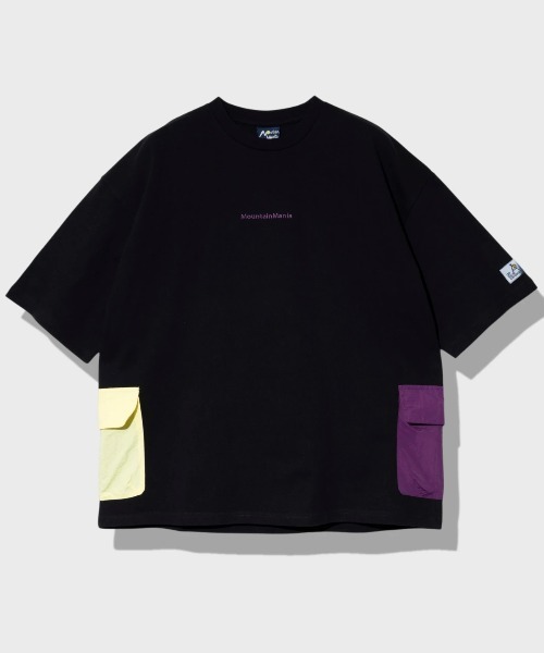 Mountain Mania（マウンテンマニア）の「Mountain Mania/マウンテンマニア　Mountain Mania x gsc オリジナル天竺 サイドポケットTEE【GSC別注】（Tシャツ/カットソー・メンズ・ホワイト/ライトグリーン/ブラウン/オレンジ/ブラック/サックスブルー・MEDIUM/LARGE/X-LARGE）」の3枚目の写真