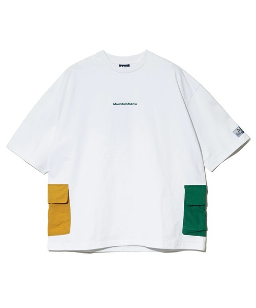 Mountain Mania（マウンテンマニア）の「Mountain Mania/マウンテンマニア　Mountain Mania x gsc オリジナル天竺 サイドポケットTEE【GSC別注】（Tシャツ/カットソー・メンズ・ホワイト/ライトグリーン/ブラウン/オレンジ/ブラック/サックスブルー・MEDIUM/LARGE/X-LARGE）」の16枚目の写真