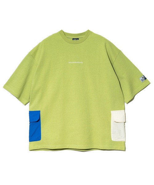 Mountain Mania（マウンテンマニア）の「Mountain Mania/マウンテンマニア　Mountain Mania x gsc オリジナル天竺 サイドポケットTEE【GSC別注】（Tシャツ/カットソー・メンズ・ホワイト/ライトグリーン/ブラウン/オレンジ/ブラック/サックスブルー・MEDIUM/LARGE/X-LARGE）」の18枚目の写真