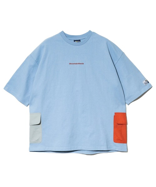 Mountain Mania（マウンテンマニア）の「Mountain Mania/マウンテンマニア　Mountain Mania x gsc オリジナル天竺 サイドポケットTEE【GSC別注】（Tシャツ/カットソー・メンズ・ホワイト/ライトグリーン/ブラウン/オレンジ/ブラック/サックスブルー・MEDIUM/LARGE/X-LARGE）」の19枚目の写真