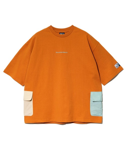 Mountain Mania（マウンテンマニア）の「Mountain Mania/マウンテンマニア　Mountain Mania x gsc オリジナル天竺 サイドポケットTEE【GSC別注】（Tシャツ/カットソー・メンズ・ホワイト/ライトグリーン/ブラウン/オレンジ/ブラック/サックスブルー・MEDIUM/LARGE/X-LARGE）」の20枚目の写真