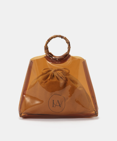 La TOTALITE（ラトータリテ）の「La Totalite バンブーハンドル PVC バッグ（ショルダーバッグ・レディース・ブラック/ブラウン・FREE）」の16枚目の写真