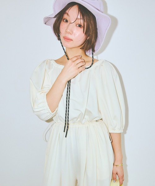 COLORME(カラーミー)の「【AKB48 伊藤百花 着用】2WAYオールインワン(つなぎ/オールインワン・レディース・クリーム/ブラック・FREE)」の18枚目の写真