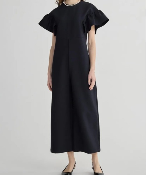 BIRTHDAY BASH(バースデイバッシュ)の「CLIONE FRILL ROMPERS(サロペット/オーバーオール・レディース・ベージュ/ネイビー・MEDIUM/SMALL)」の9枚目の写真