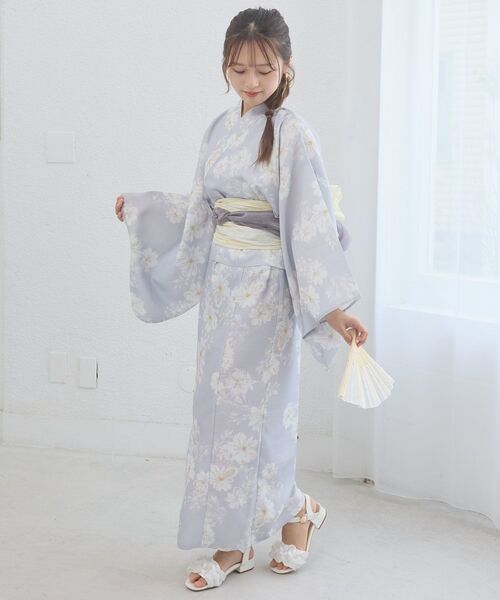 MAJESTIC LEGON(マジェスティックレゴン)の「ワンピでも着れる2WAY浴衣(浴衣・レディース・ピンクベージュ/イエロー系その他/ピンク系その他2/ブルー系その他4/ネイビー・MEDIUM)」の12枚目の写真