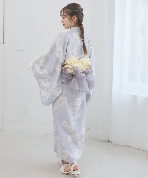 MAJESTIC LEGON(マジェスティックレゴン)の「ワンピでも着れる2WAY浴衣(浴衣・レディース・ピンクベージュ/イエロー系その他/ピンク系その他2/ブルー系その他4/ネイビー・MEDIUM)」の13枚目の写真
