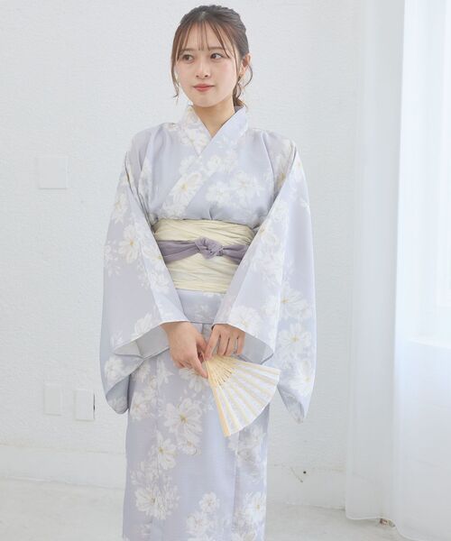 MAJESTIC LEGON(マジェスティックレゴン)の「ワンピでも着れる2WAY浴衣(浴衣・レディース・ピンクベージュ/イエロー系その他/ピンク系その他2/ブルー系その他4/ネイビー・MEDIUM)」の14枚目の写真