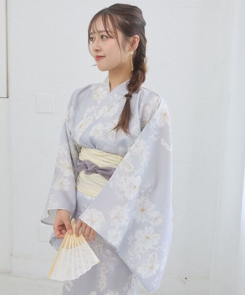 MAJESTIC LEGON(マジェスティックレゴン)の「ワンピでも着れる2WAY浴衣(浴衣・レディース・ピンクベージュ/イエロー系その他/ピンク系その他2/ブルー系その他4/ネイビー・MEDIUM)」の16枚目の写真