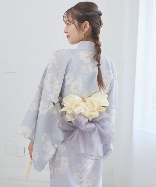 MAJESTIC LEGON(マジェスティックレゴン)の「ワンピでも着れる2WAY浴衣(浴衣・レディース・ピンクベージュ/イエロー系その他/ピンク系その他2/ブルー系その他4/ネイビー・MEDIUM)」の17枚目の写真