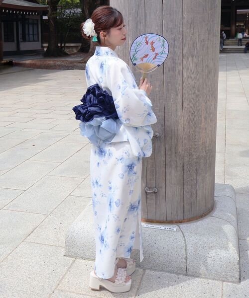 MAJESTIC LEGON（マジェスティックレゴン）の「ワンピでも着れる2WAY浴衣（浴衣・レディース・ピンクベージュ/イエロー系その他/ピンク系その他2/ブルー系その他4/ネイビー・MEDIUM）」の13枚目の写真